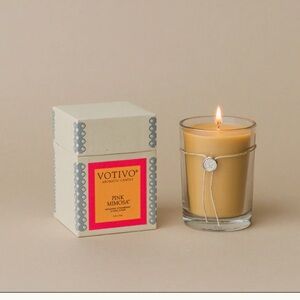 Votive Candle 6.8oz Aromatic Candle-Pink Mimosa